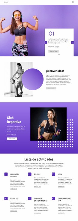 Club De Atletismo Deportivo: Plantilla HTML5 Adaptable