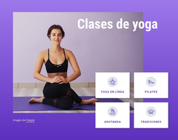 Clases De Yoga Y Pilates - Tema Gratuito De WordPress