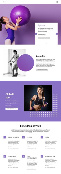 Destination HTML Pour Club D'Athlétisme Sportif