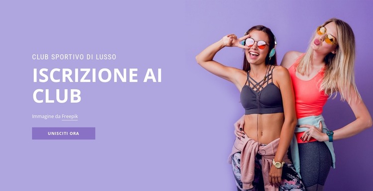 Club di appartenenza sportiva Modello HTML