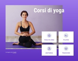 Corsi Di Yoga E Pilates - Modello HTML5 Professionale Personalizzabile
