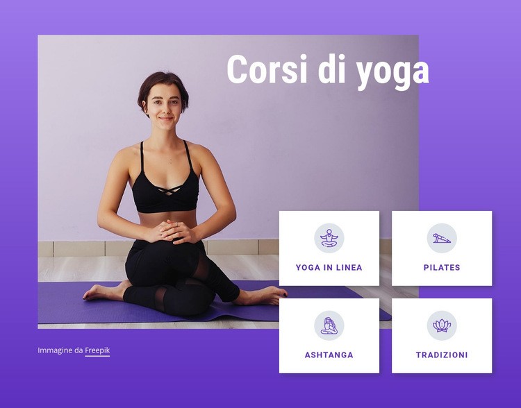 Corsi di yoga e pilates Modello