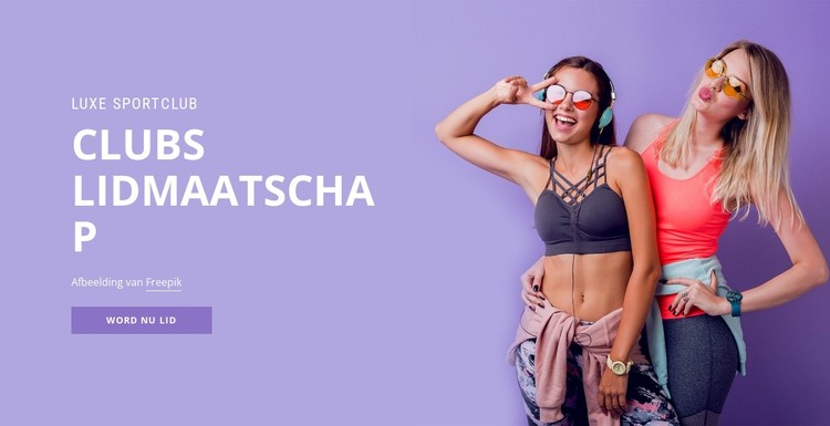 Sport lidmaatschap club CSS-sjabloon