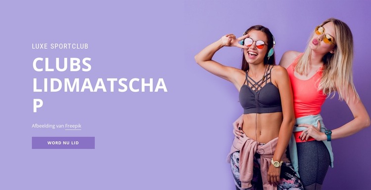 Sport lidmaatschap club HTML-sjabloon