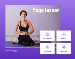 Yoga- En Pilateslessen - Gratis WordPress-Thema