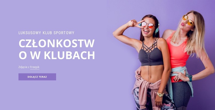Klub sportowy Szablon CSS