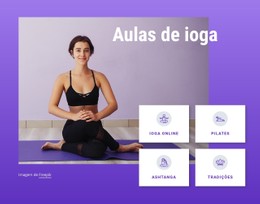 Layout CSS Para Aulas De Ioga E Pilates