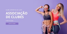 Clube De Associação Esportiva Modelo De Site