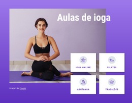 Aulas De Ioga E Pilates - Página Inicial De Comércio Eletrônico