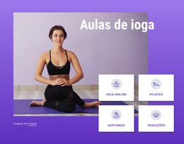 Aulas De Ioga E Pilates - Tema WordPress Gratuito