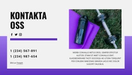 Kontakta Oss Idag - Responsiv HTML-Mall