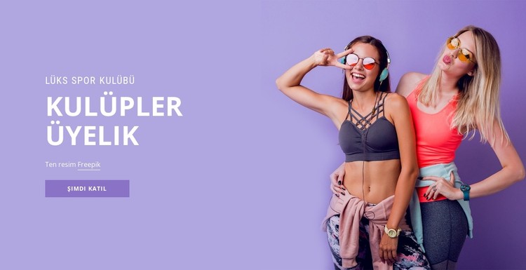 Spor üyelik kulübü CSS Şablonu