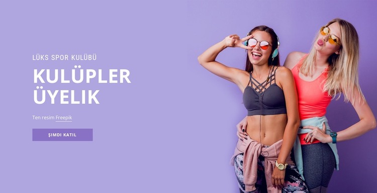 Spor üyelik kulübü HTML Şablonu