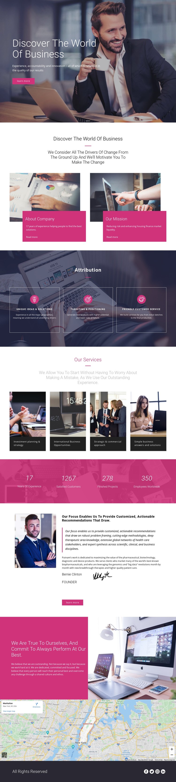 The largest management consultancy CSS Template