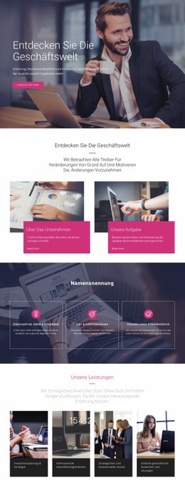 Beratungsfirma – Responsive HTML5-Vorlage