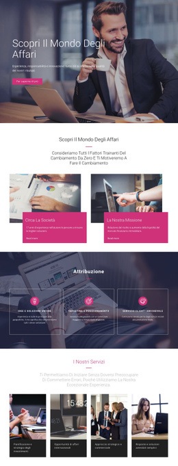 Società Di Consulenza - Modello HTML5 Reattivo