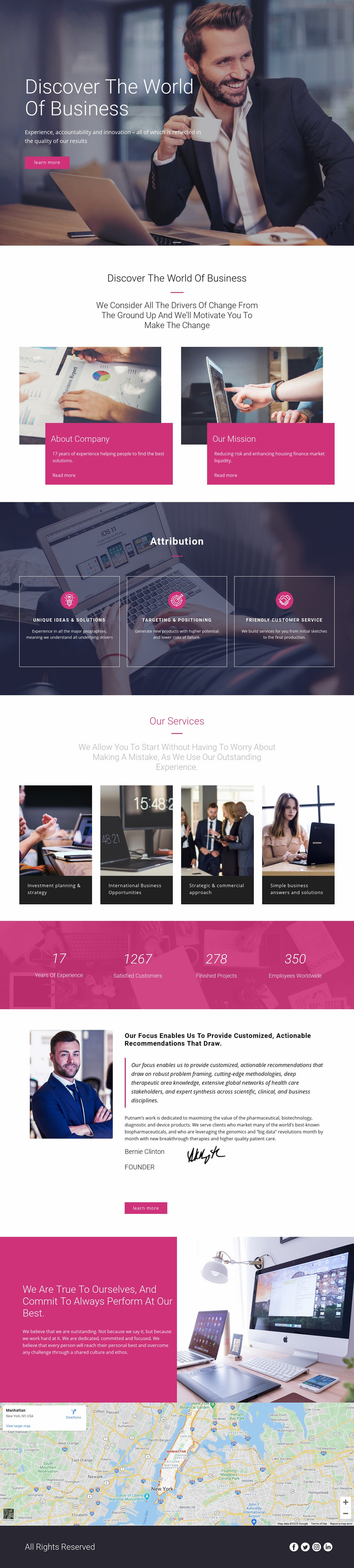 The largest management consultancy Wix Template Alternative