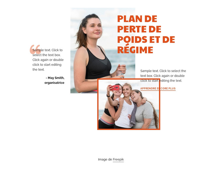 Fitness et musculation Modèle HTML