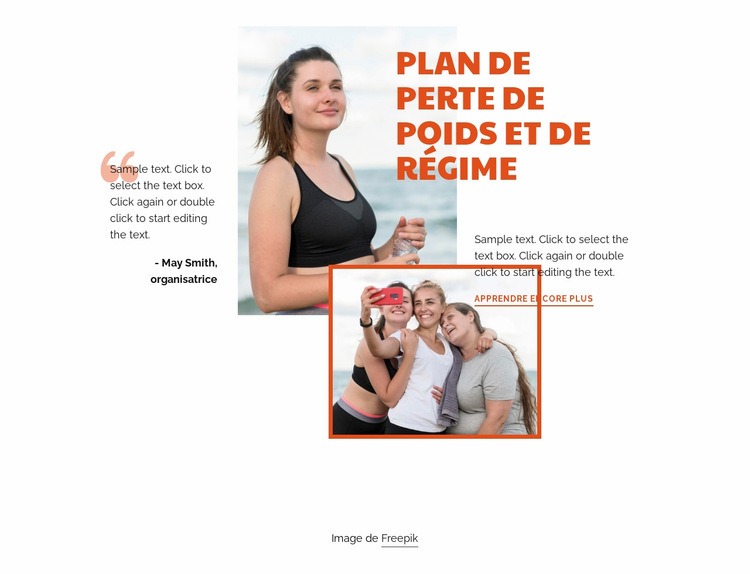 Fitness et musculation Modèle HTML5