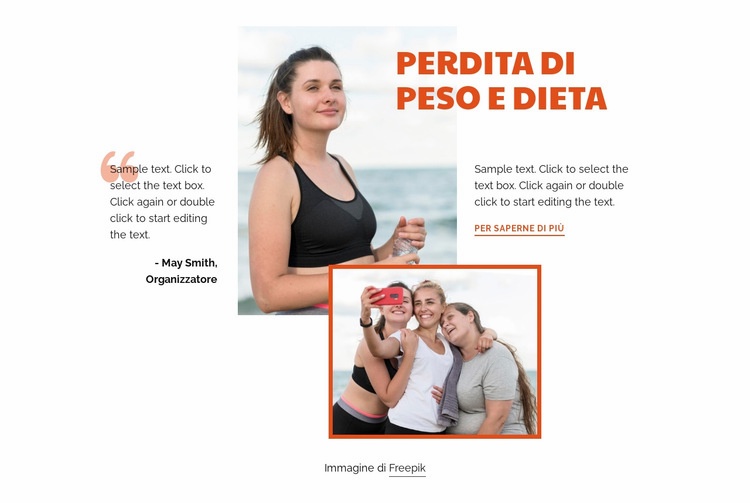 Fitness e bodybuilding Pagina di destinazione