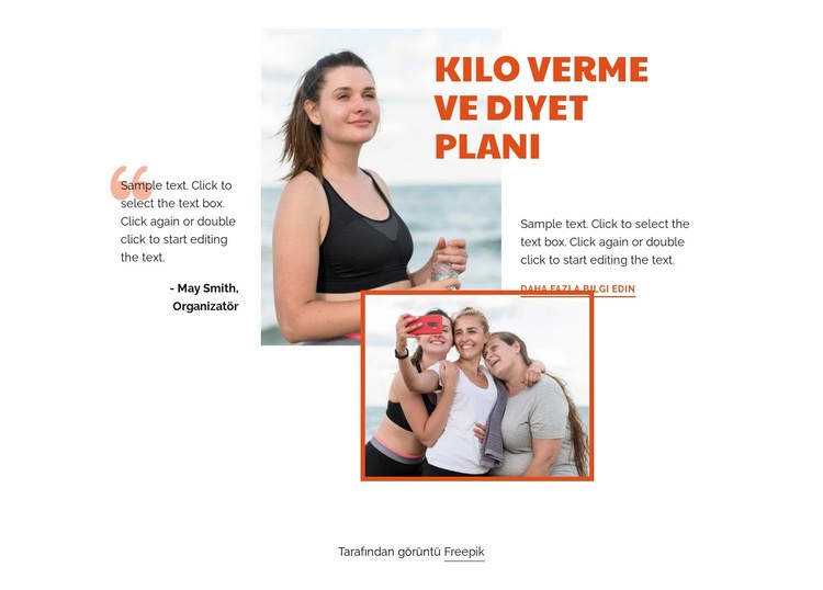 Fitness ve vücut geliştirme Açılış sayfası