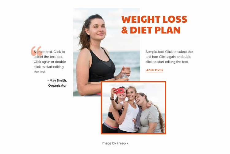 Fitness and bodybuilding Website Template
