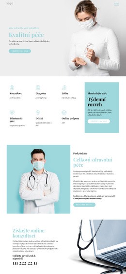 Kvalitní Lékařská Péče – Web Se Stažením Šablony HTML