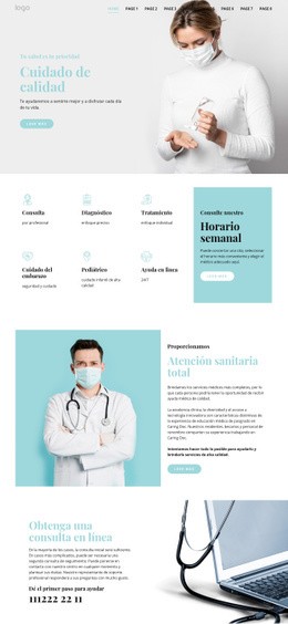 Atención Médica De Calidad - Creador De Sitios