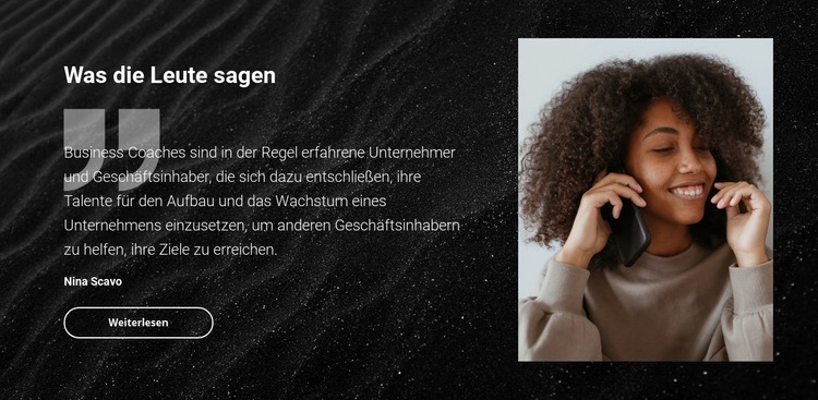 Testimonials von Schönheitssalons Website design