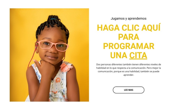 Curso de educación infantil Maqueta de sitio web