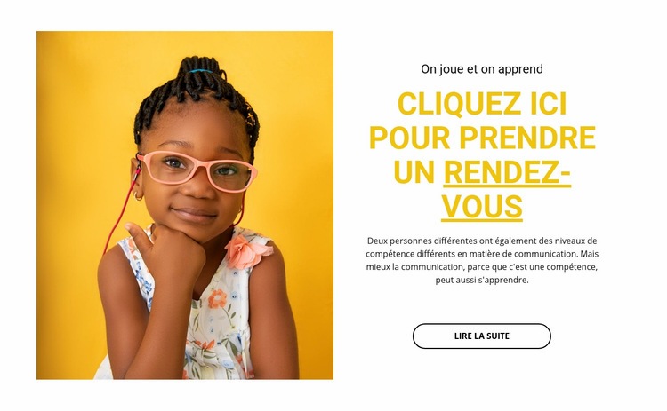 Cours d'éducation des enfants Modèles de constructeur de sites Web