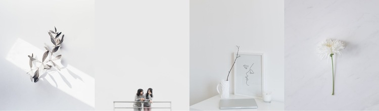 Minimalisme en photographies Modèle d'une page