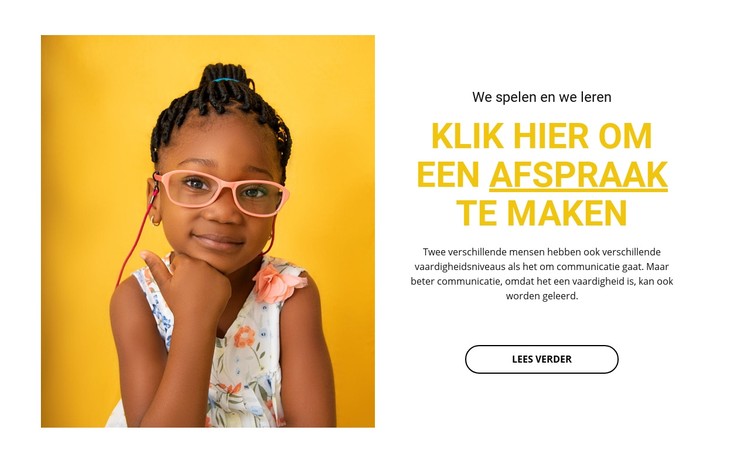 Educatieve cursus voor kinderen CSS-sjabloon