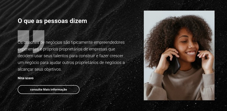 Testemunhos em salões de beleza Modelo