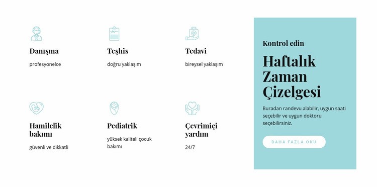 İlaç hizmetlerimiz Web Sitesi Oluşturucu Şablonları