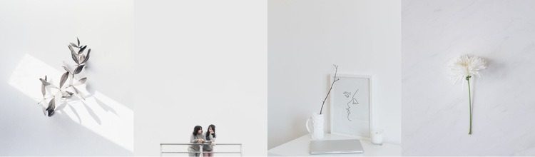 Fotoğraflarda minimalizm Web Sitesi Oluşturucu Şablonları