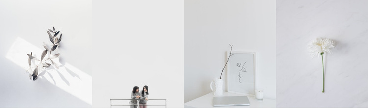 Fotoğraflarda minimalizm Web Sitesi Şablonu