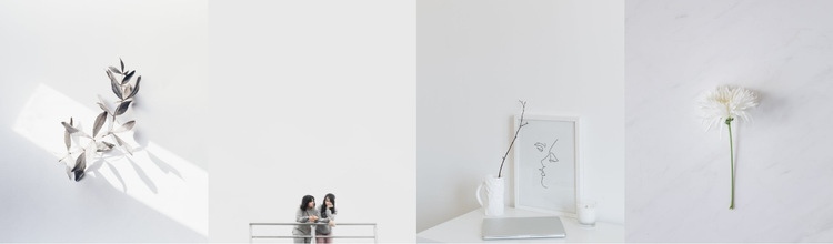 Fotoğraflarda minimalizm Web sitesi tasarımı