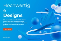 Hochwertige Designs – Einfache HTML5-Vorlage