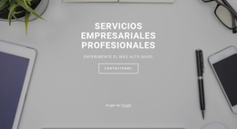 Servicios Profesionales Para Empresas - Maqueta De Sitio Web Gratuita