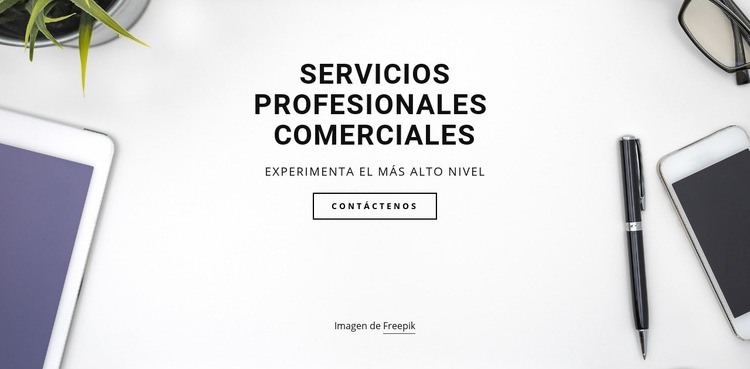 Servicios profesionales para empresas Plantilla de una página