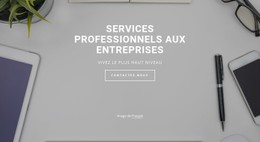 Services Professionnels Professionnels Modèle D'Une Seule Page