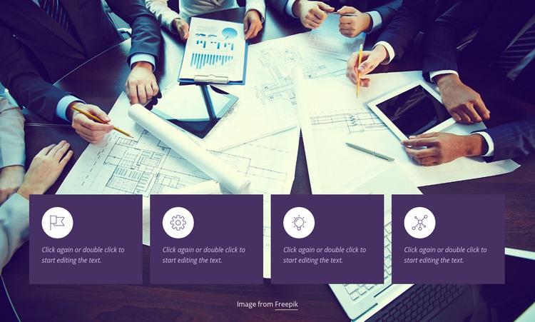 We analyze businesses Homepage Design