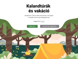 Utazási Túrák És Nyaralások - Céloldal Sablon