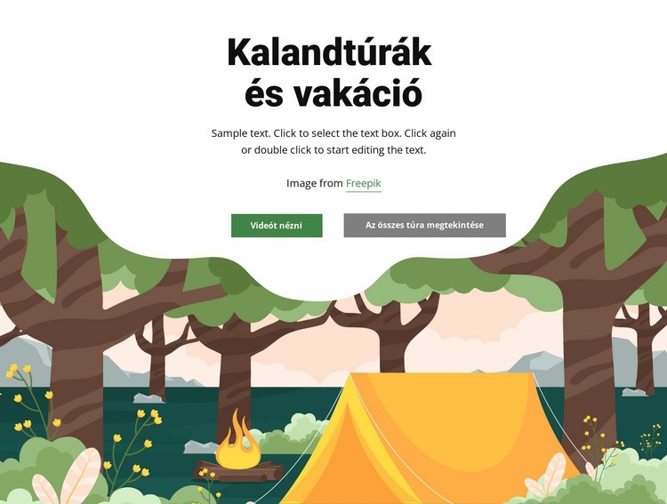 Utazási túrák és nyaralások Weboldal tervezés