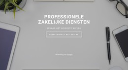 Professionele Zakelijke Services Sjabloon Voor Één Pagina