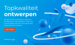 Topkwaliteit Ontwerpen - E-Commercesjabloon