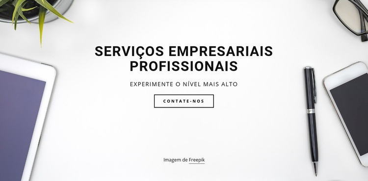 Serviços profissionais de negócios Design do site