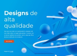 Página De Destino Impressionante Para Designs De Alta Qualidade