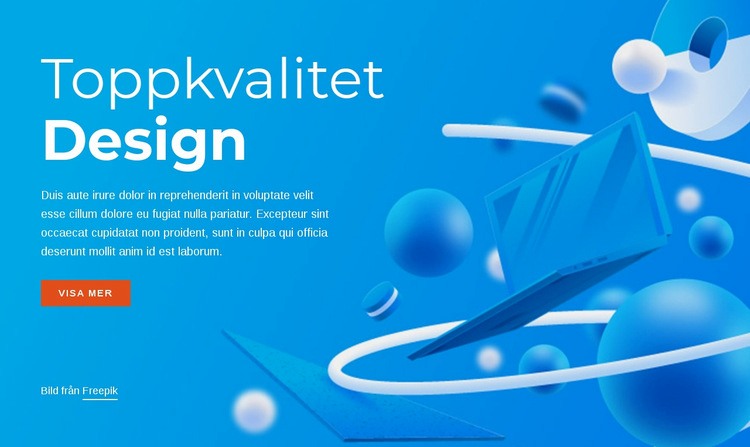 Design av högsta kvalitet Mall